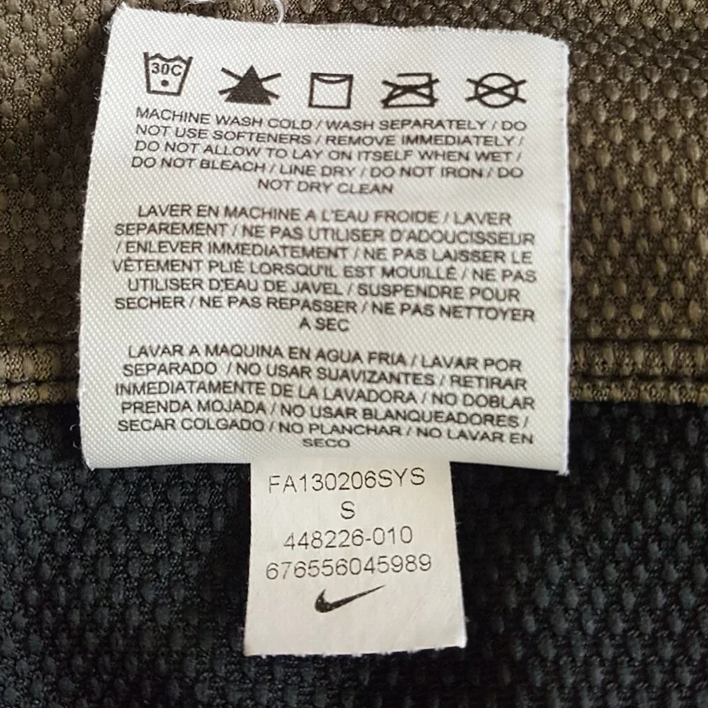 Men's Nike Dri-Fit Goalie Soccer Jersey Black Gray Park IV Long Sleeve S - Picture 12 of 12
